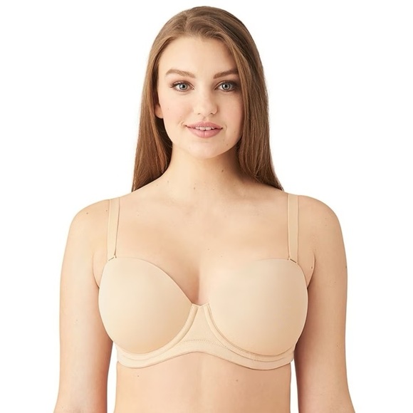 WACOAL Nude Red Carpet Full Figure Strapless Bra size 32DD - Picture 2 of 7